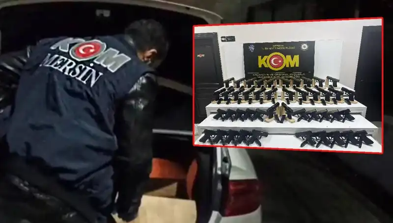 Mersin'de Otomobil Gibi Görünen Silah Deposuna Operasyon Düzenlendi