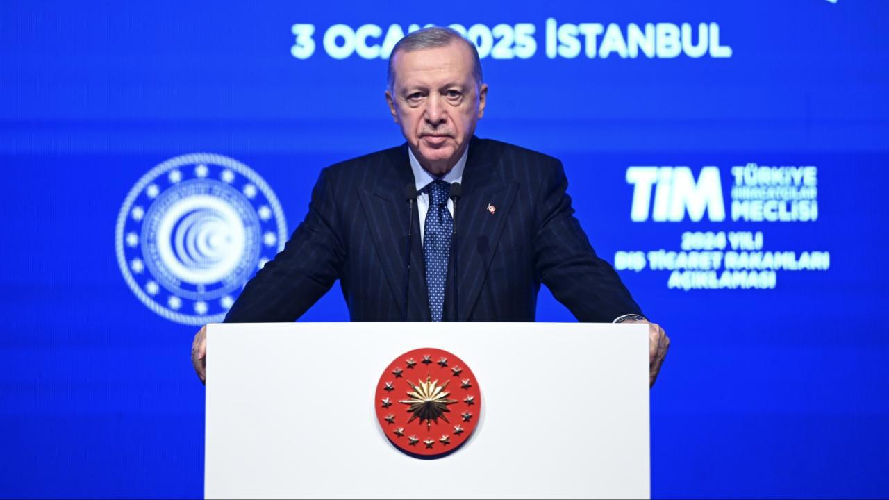 Cumhurbaşkanı Erdoğan, Türkiye'nin 2024 yılı ihracat rakamlarını açıkladı