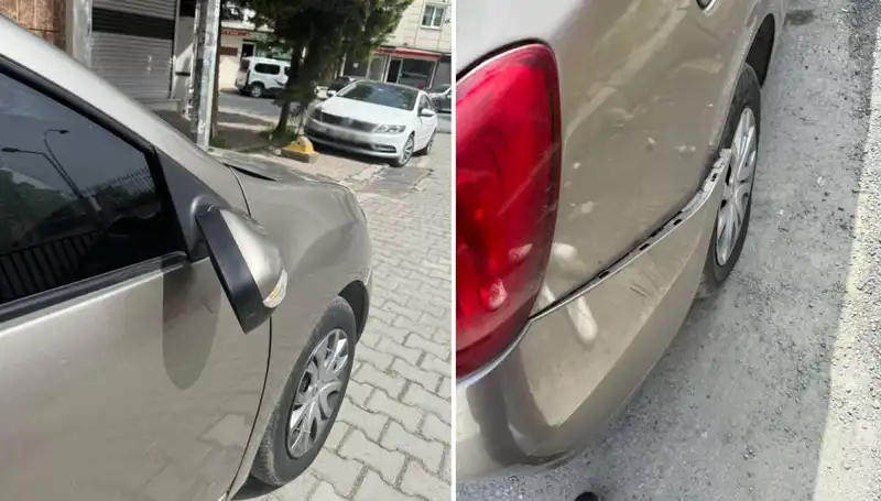 Motosikletli Magandanın Otomobil Kavgası, Mahallede Savaş Çıkaracak Gibi!
