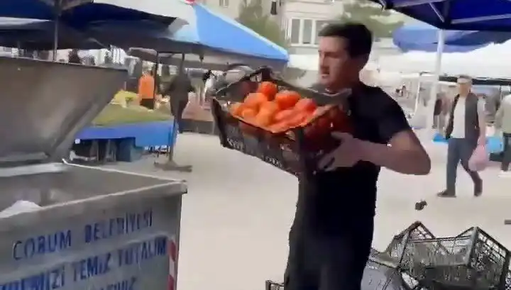 Domatesleri Çöpe Döken Pazarcıya Şok Edici Ceza: Rekor Miktar!