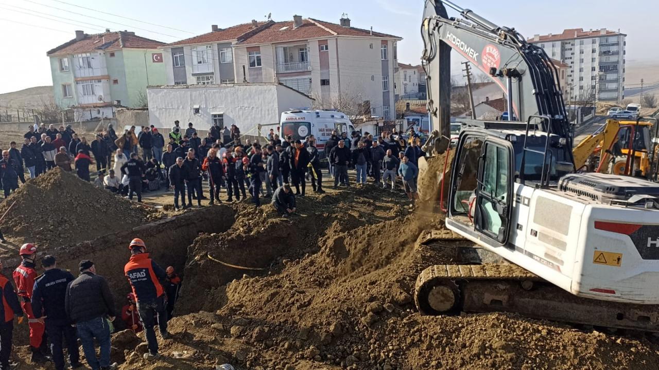Ankara'da inşaatta meydana gelen göçük faciası: 1 kişi hayatını kaybetti